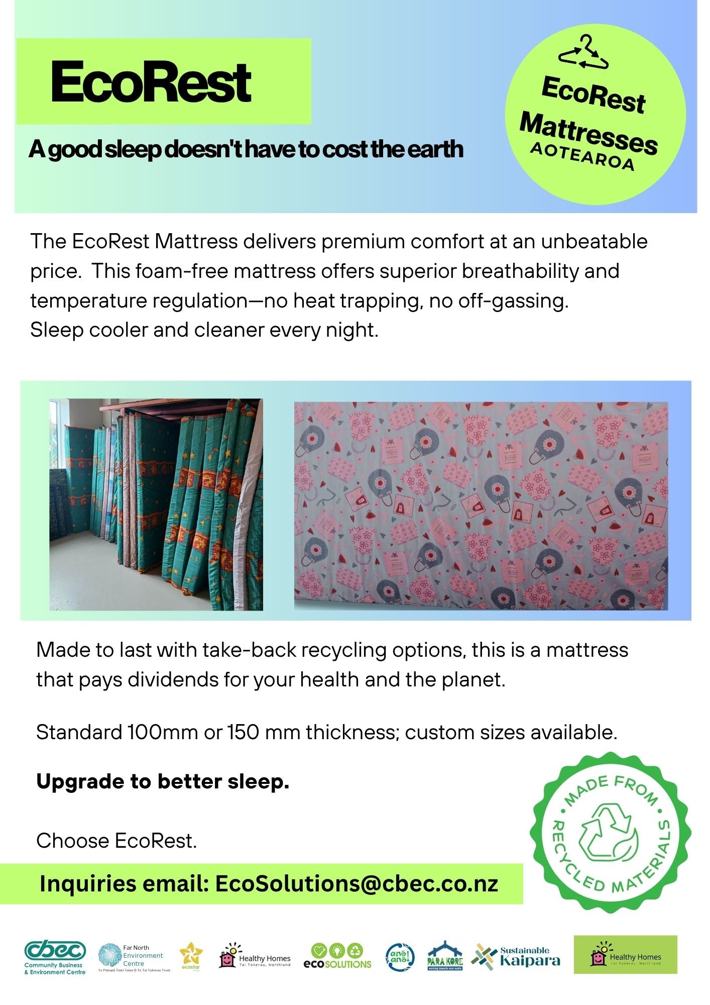 EcoRest Mattresses Double