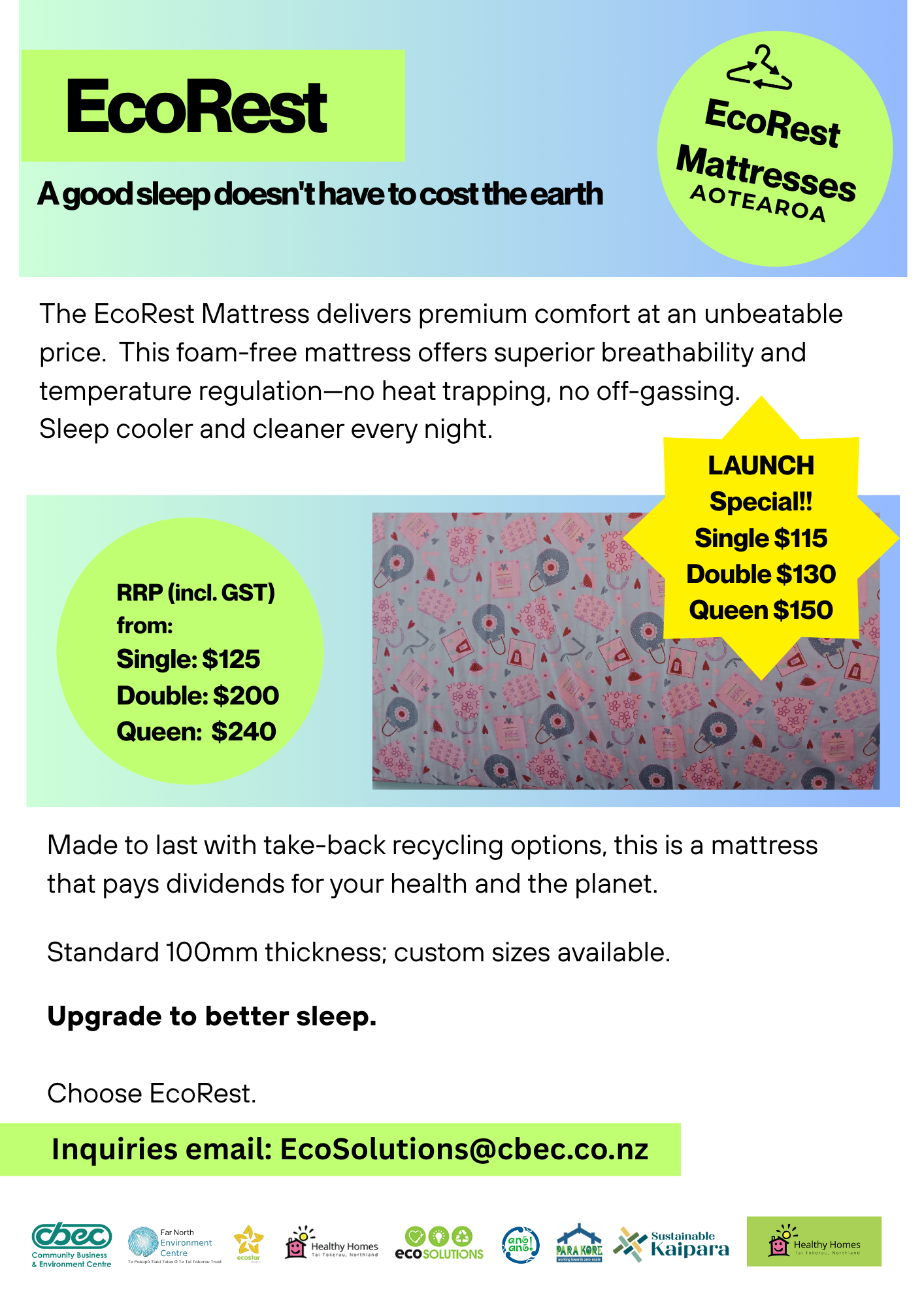 EcoRest Mattresses Queen